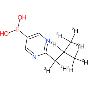 2-(iso-butyl-d9)-pyrimidine-5-boronic acid