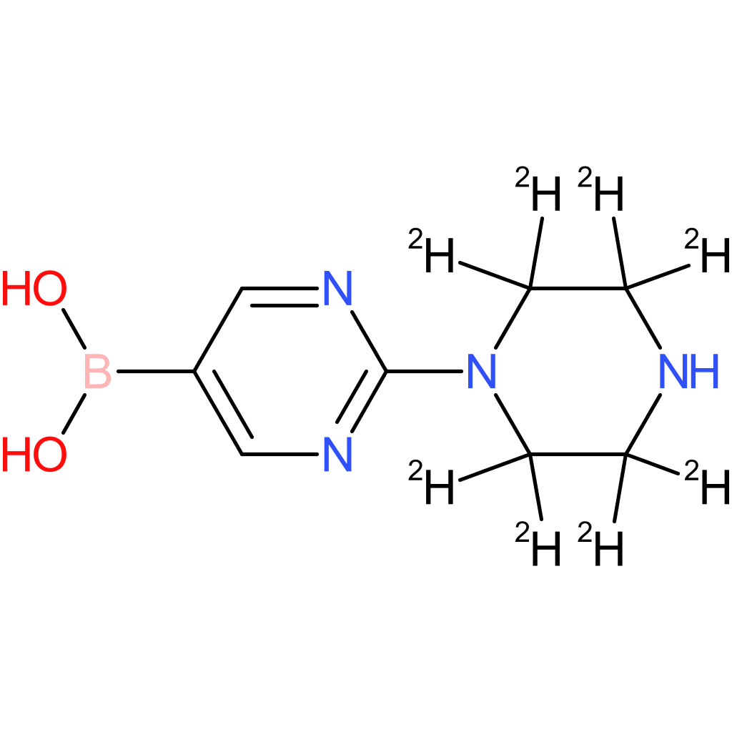 2-[(piperazin-1-yl)-d8]-pyrimidine-5-boronic acid
