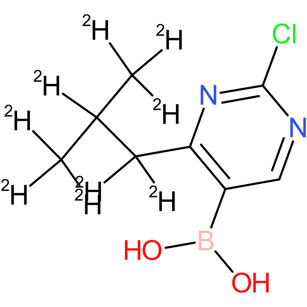 2-chloro-4-(iso-butyl-d9)-pyrimidine-5-boronic acid