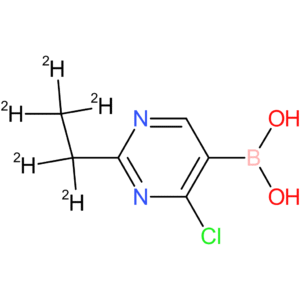 2-(ethyl-d5)-4-chloropyrimidine-5-boronic acid