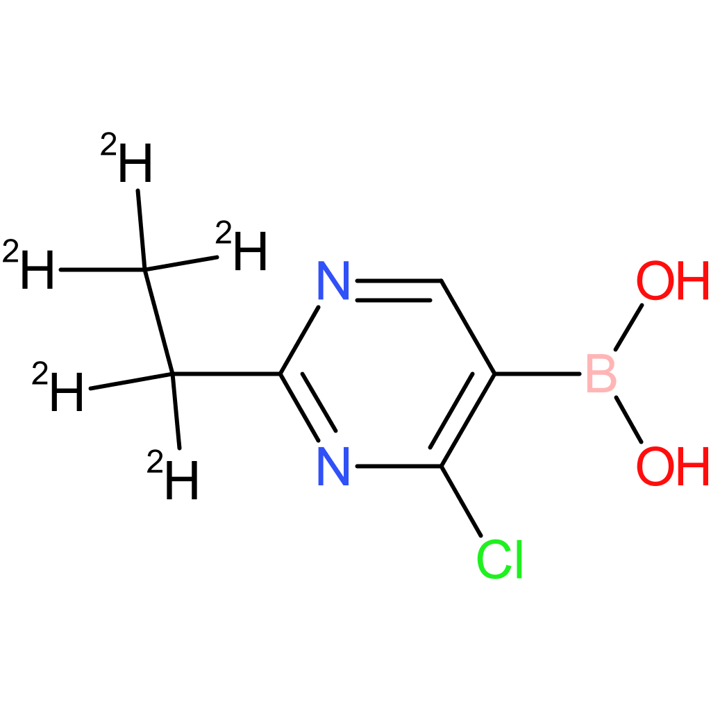 2-(ethyl-d5)-4-chloropyrimidine-5-boronic acid