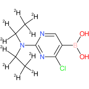 2-(diethylamino-d10)-4-chloropyrimidine-5-boronic acid