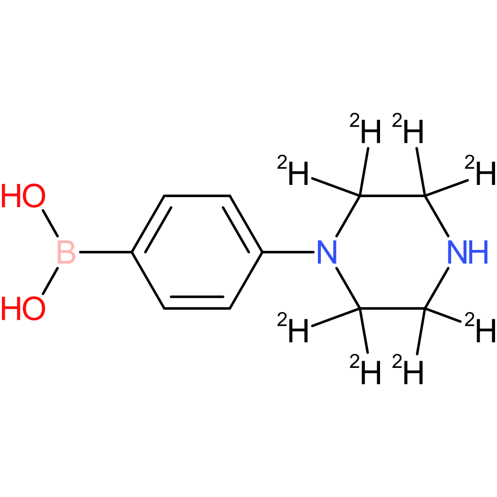 4-(piperazin-2,2,3,3,5,5,6,6-d8-1-yl)phenylboronic acid