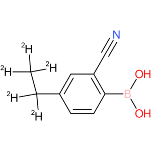 2-cyano-4-(ethyl-d5)-phenylboronic acid