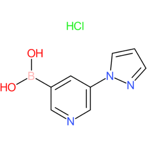 [5-(1h-pyrazol-1-yl)pyridin-3-yl]boronic acid hydrochloride