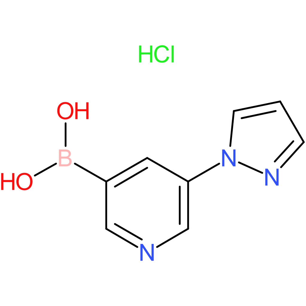 [5-(1h-pyrazol-1-yl)pyridin-3-yl]boronic acid hydrochloride