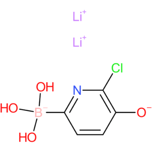 dilithium(1+) ion (6-chloro-5-oxidopyridin-2-yl)trihydroxyboranuide