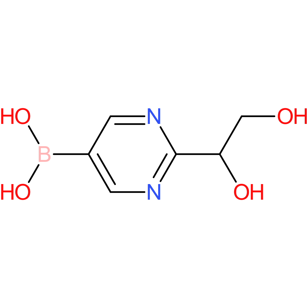 2-(1,2-dihydroxyethyl)pyrimidine-5-boronic acid