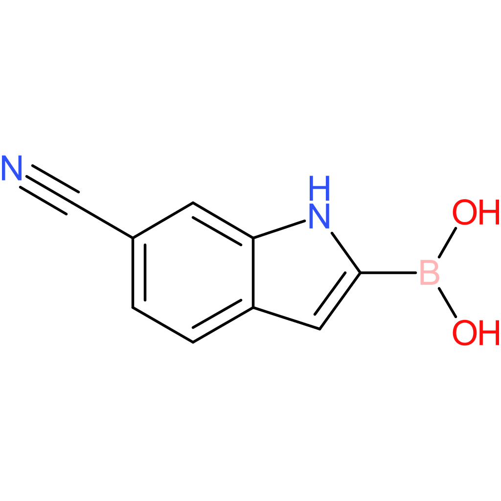 6-cyano-1h-indolE-2-boronic acid