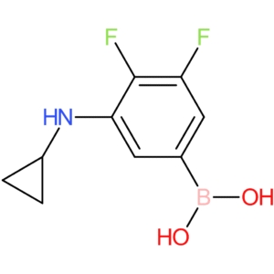 (3-(cyclopropylamino)-4,5-difluorophenyl)boronic acid