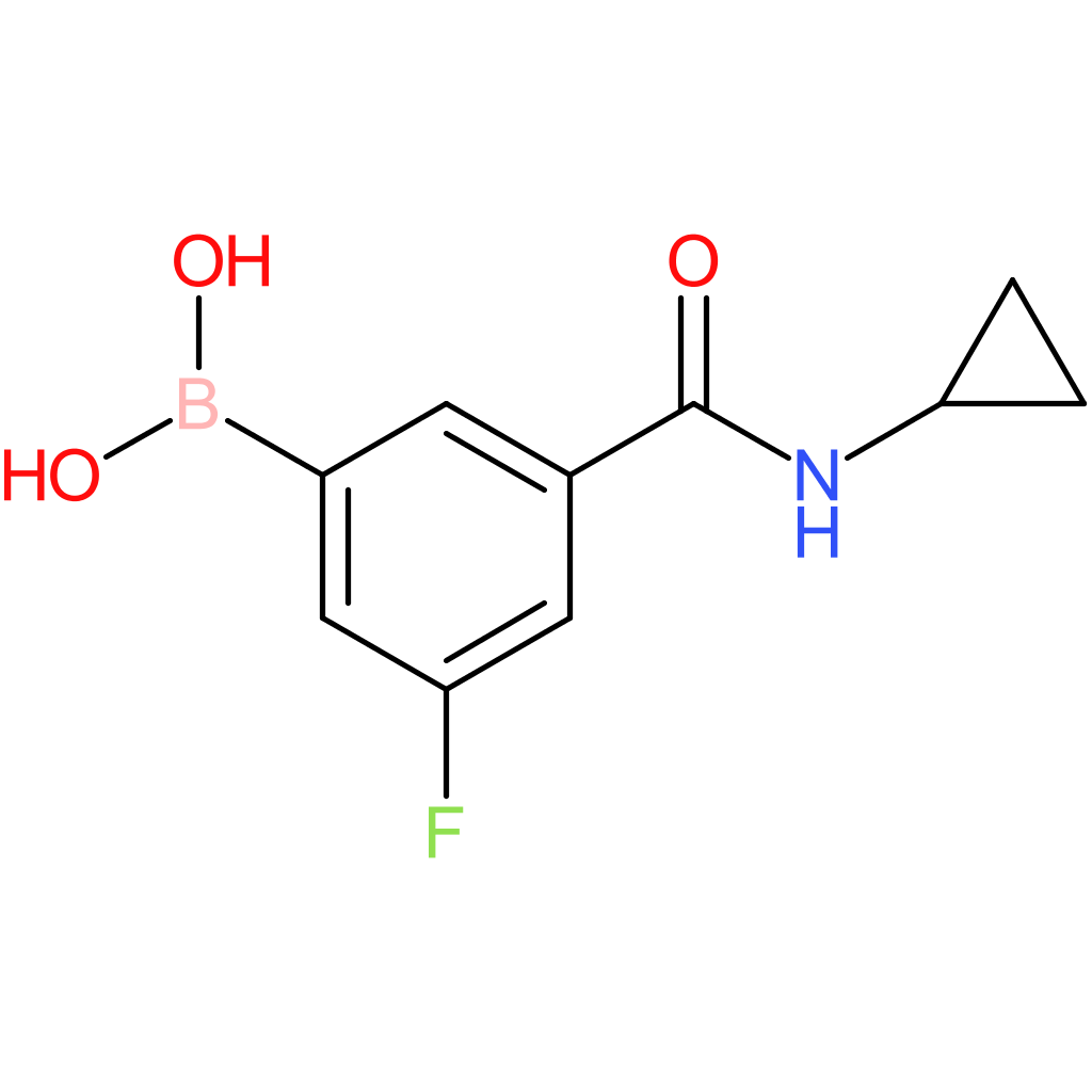 3-(cyclopropylcarbamoyl)-5-fluorophenylboronic acid