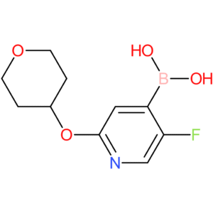 (5-fluoro-2-((tetrahydro-2h-pyran-4-yl)oxy)pyridin-4-yl)boronic acid