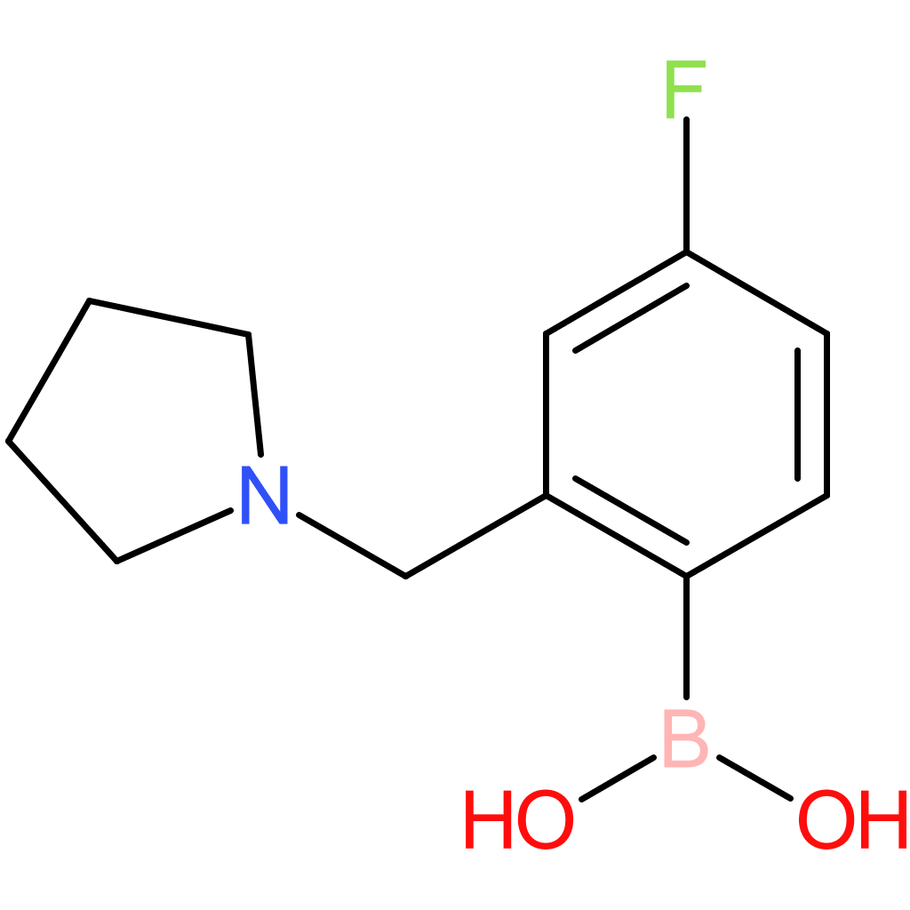 4-fluoro-2-(pyrrolidin-1-ylmethyl)phenylboronic acid