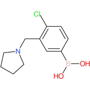 (4-chloro-3-(pyrrolidin-1-ylmethyl)phenyl)boronic acid