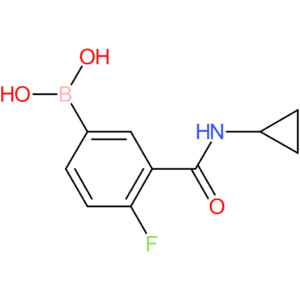 (3-(cyclopropylcarbamoyl)-4-fluorophenyl)boronic acid