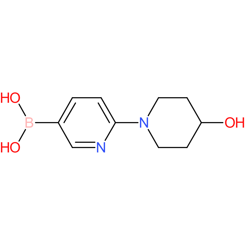 (6-(4-hydroxypiperidin-1-yl)pyridin-3-yl)boronic acid