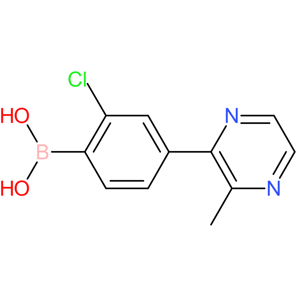 (2-chloro-4-(3-methylpyrazin-2-yl)phenyl)boronic acid