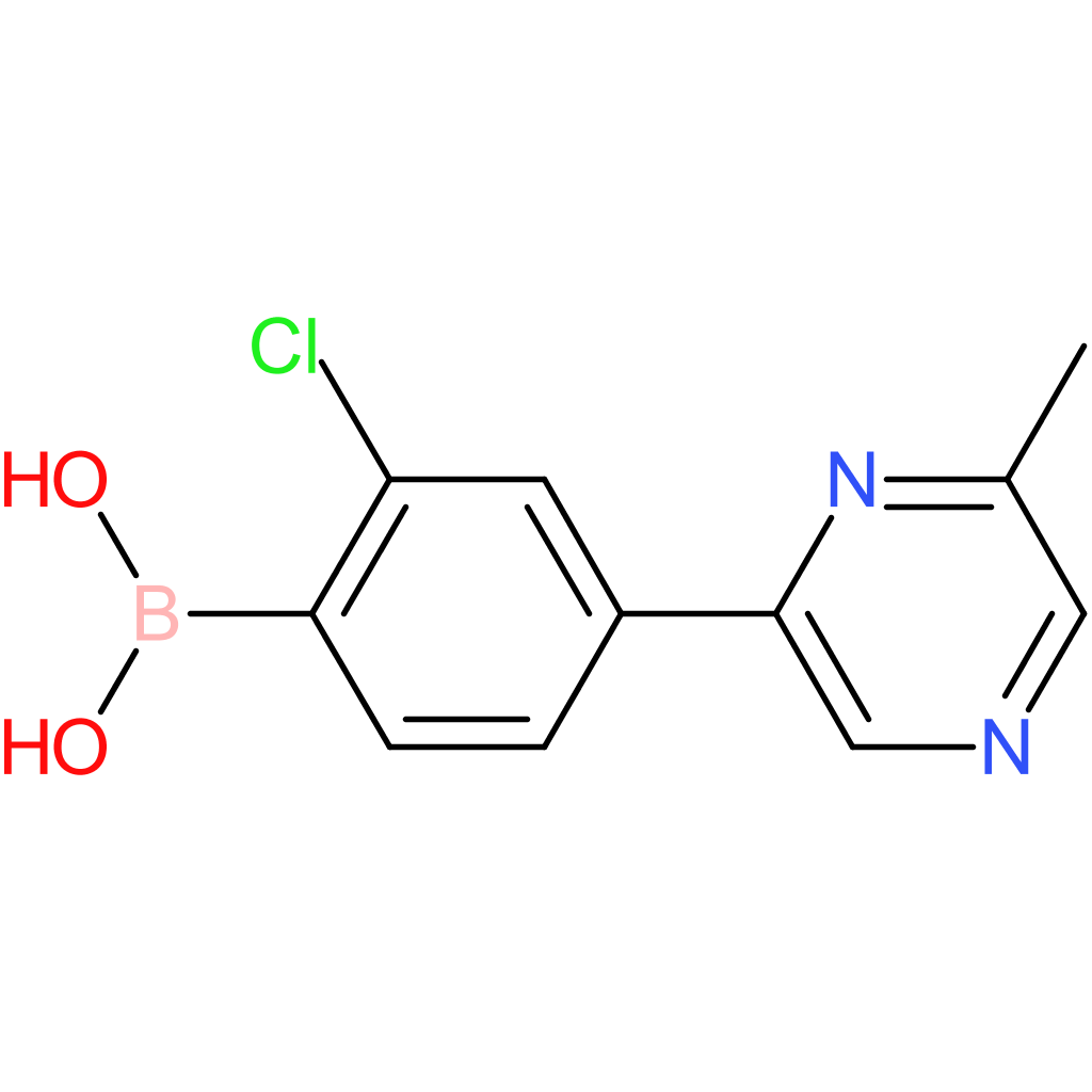 (2-chloro-4-(6-methylpyrazin-2-yl)phenyl)boronic acid