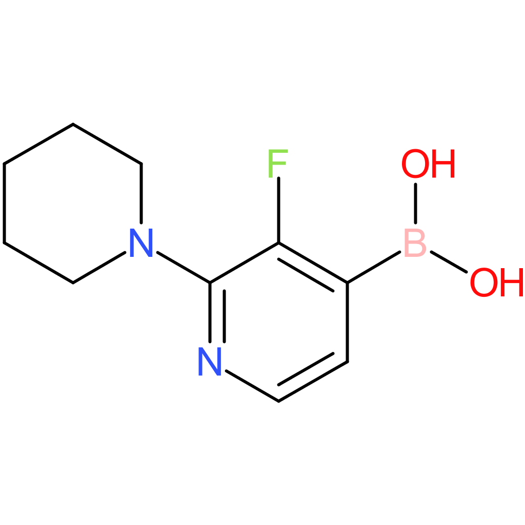 3-fluoro-2-piperidinopyridine-4-boronic acid