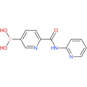 b-[6-[(2-pyridinylamino)carbonyl]-3-pyridinyl]boronic acid
