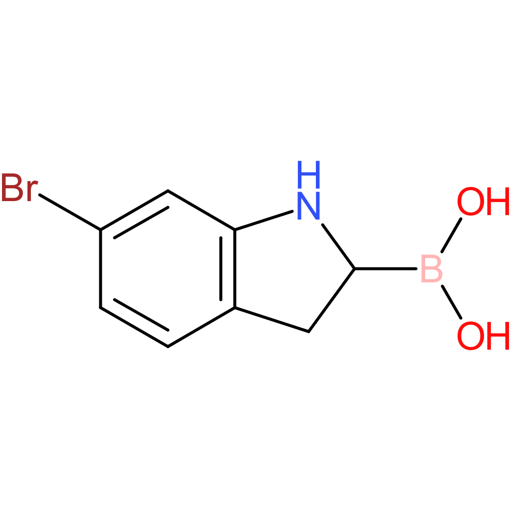 (6-bromo-2,3-dihydro-1h-indol-2-yl)boronic acid