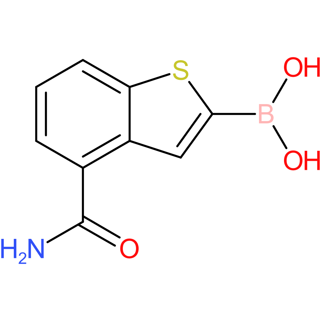 b-[4-(aminocarbonyl)benzo[b]thien-2-yl]-boronic acid