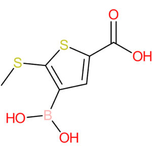 4-(dihydroxyboranyl)-5-(methylsulfanyl)thiophene-2-carboxylic acid