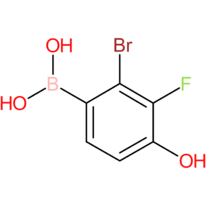 (2-bromo-3-fluoro-4-hydroxyphenyl)boronic acid