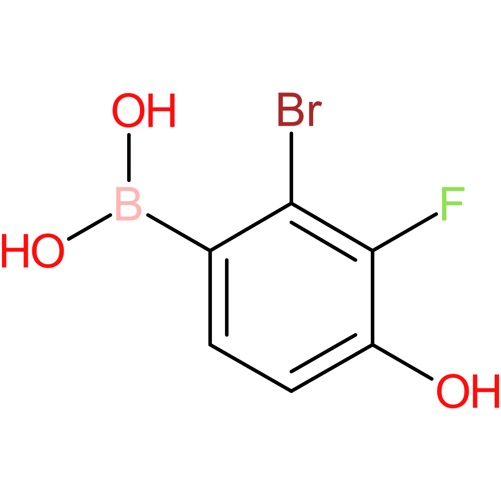 (2-bromo-3-fluoro-4-hydroxyphenyl)boronic acid