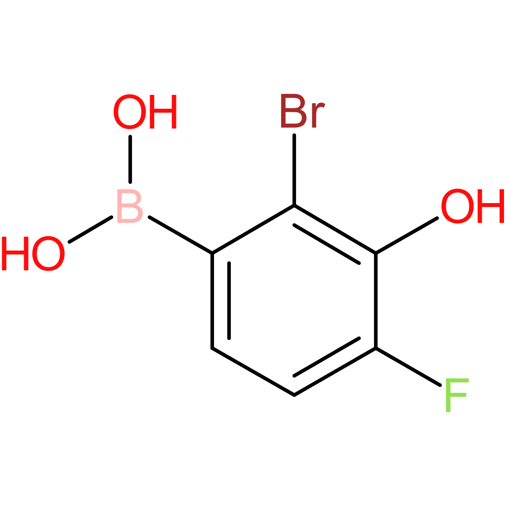 (2-bromo-4-fluoro-3-hydroxyphenyl)boronic acid