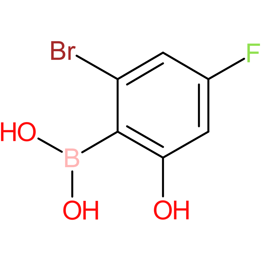 (2-bromo-4-fluoro-6-hydroxyphenyl)boronic acid