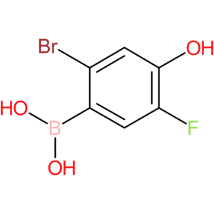 (2-bromo-5-fluoro-4-hydroxyphenyl)boronic acid