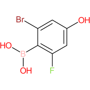 (2-bromo-6-fluoro-4-hydroxyphenyl)boronic acid