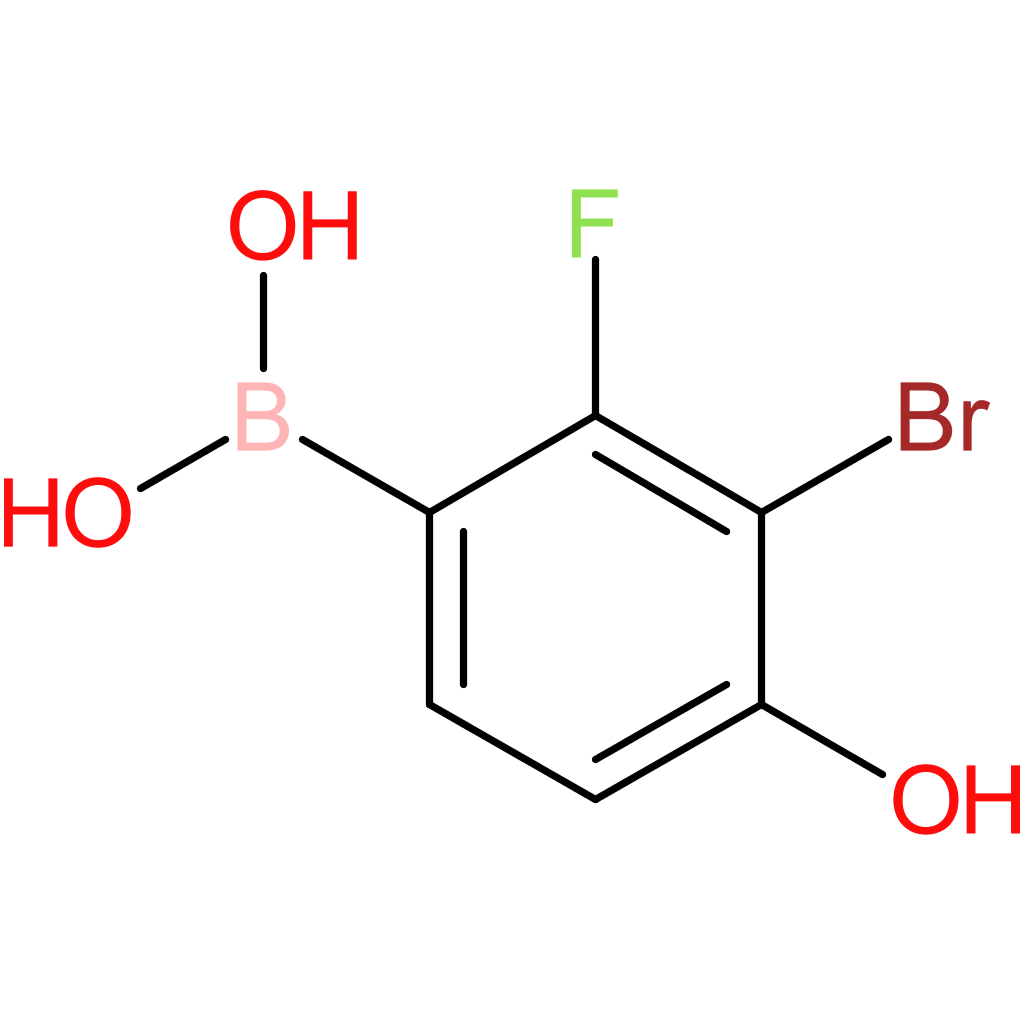 (3-bromo-2-fluoro-4-hydroxyphenyl)boronic acid