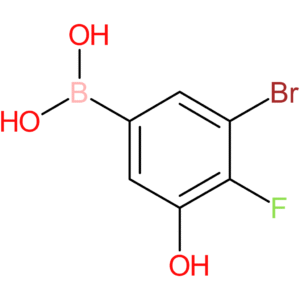 (3-bromo-4-fluoro-5-hydroxyphenyl)boronic acid