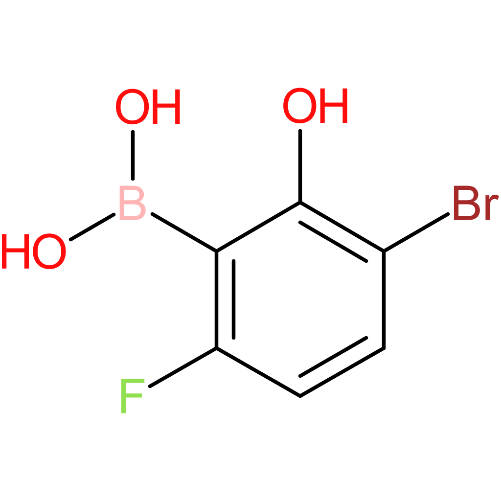 (3-bromo-6-fluoro-2-hydroxyphenyl)boronic acid