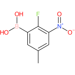 (2-fluoro-5-methyl-3-nitrophenyl)boronic acid