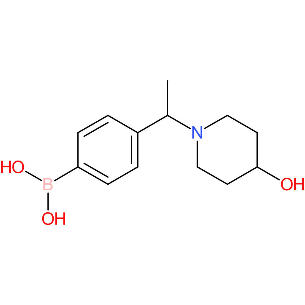 (4-(1-(4-hydroxypiperidin-1-yl)ethyl)phenyl)boronic acid