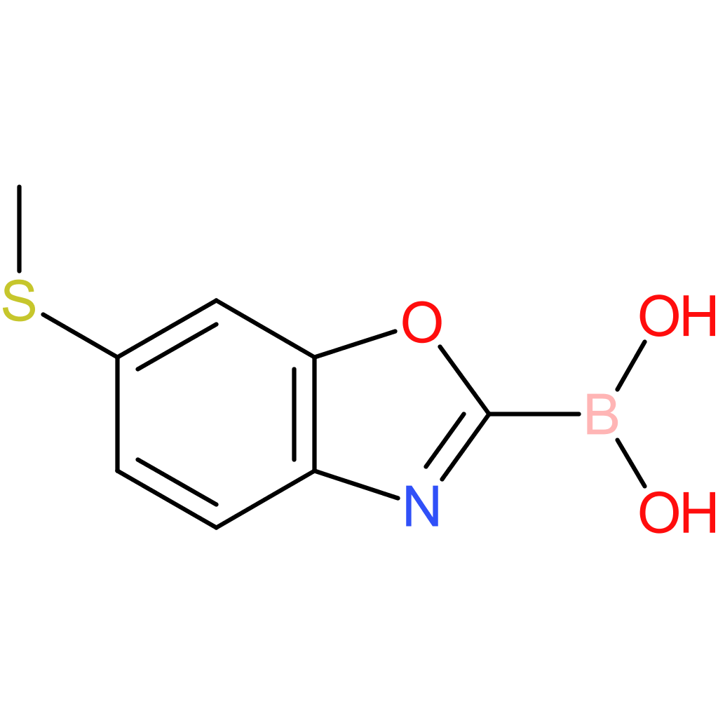 [6-(methylsulfanyl)-1,3-benzoxazol-2-yl]boronic acid
