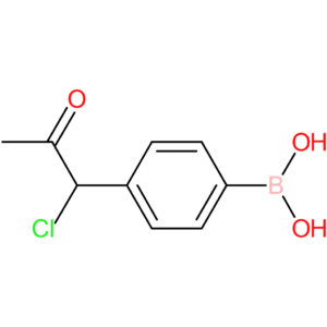 [4-(1-chloro-2-oxopropyl)phenyl]boronic acid
