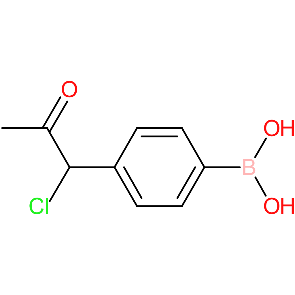 [4-(1-chloro-2-oxopropyl)phenyl]boronic acid