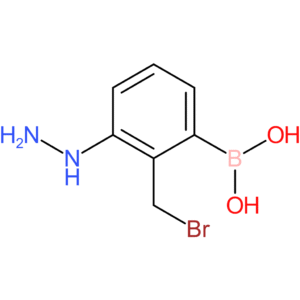 [2-(bromomethyl)-3-hydrazinylphenyl]boronic acid