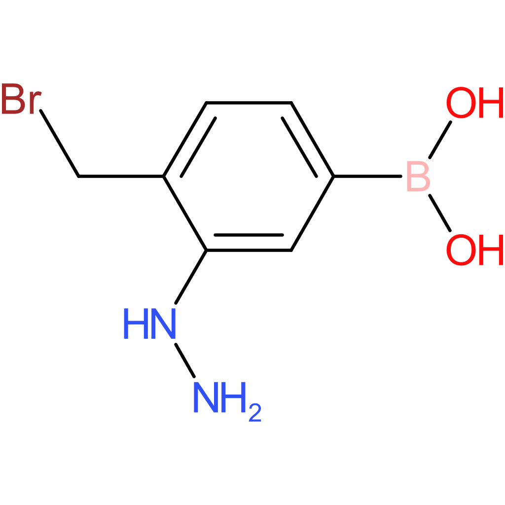 [4-(bromomethyl)-3-hydrazinylphenyl]boronic acid