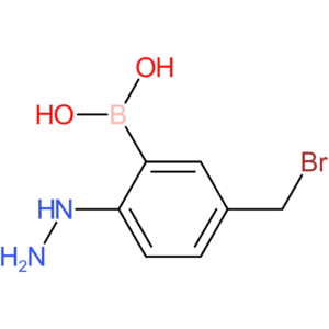 [5-(bromomethyl)-2-hydrazinylphenyl]boronic acid