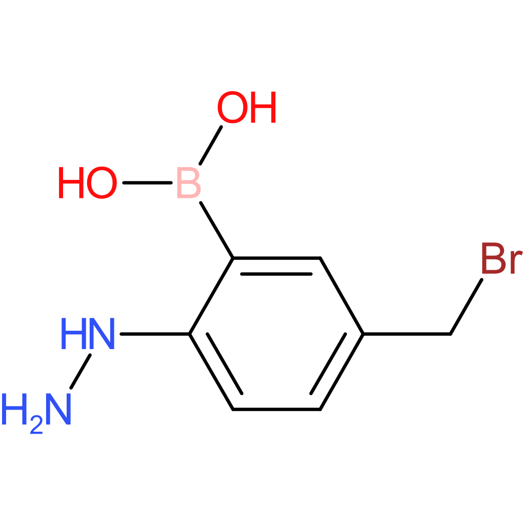 [5-(bromomethyl)-2-hydrazinylphenyl]boronic acid