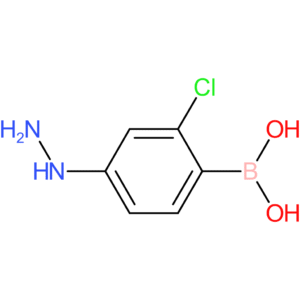 (2-chloro-4-hydrazinylphenyl)boronic acid