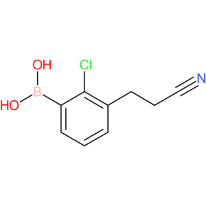 [2-chloro-3-(2-cyanoethyl)phenyl]boronic acid