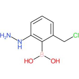 [2-(chloromethyl)-6-hydrazinylphenyl]boronic acid