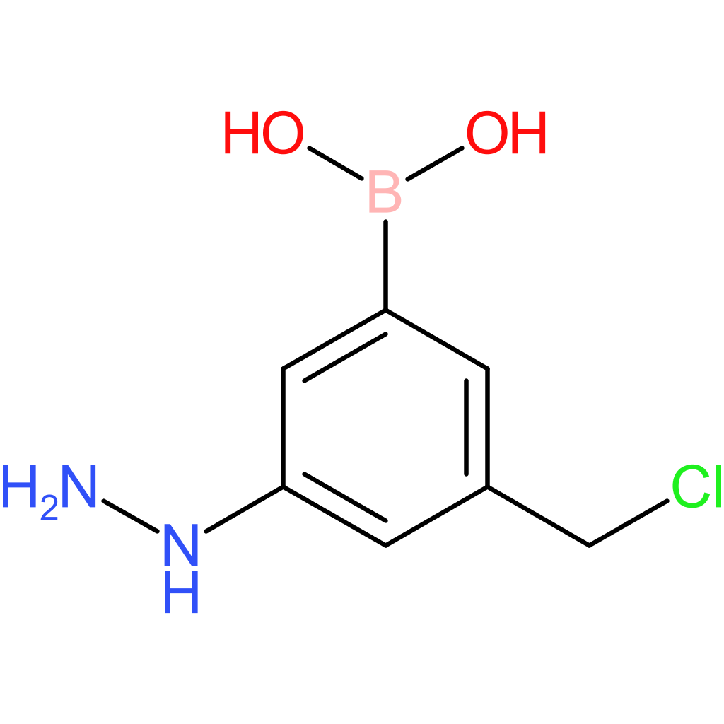 [3-(chloromethyl)-5-hydrazinylphenyl]boronic acid