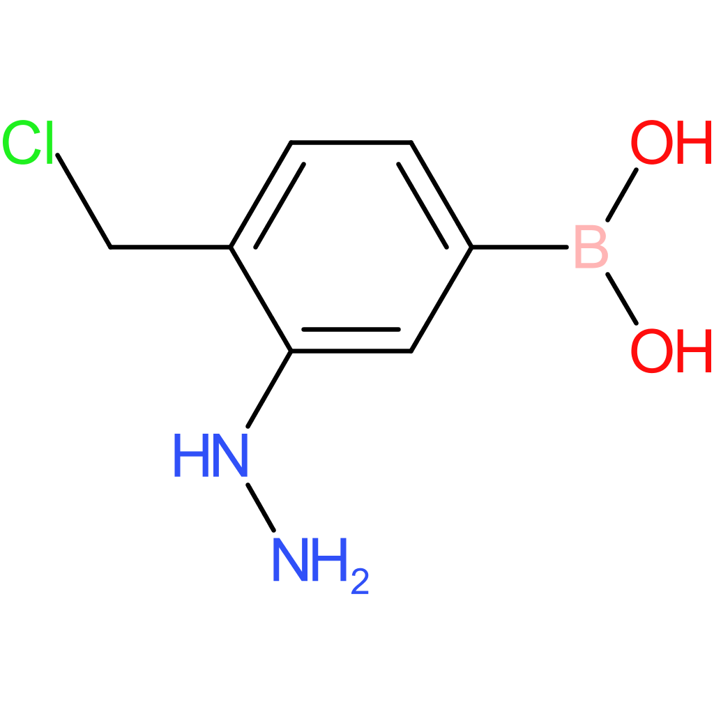 [4-(chloromethyl)-3-hydrazinylphenyl]boronic acid